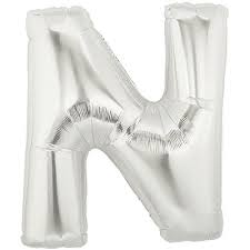 14inch Air-Inflated Letter "N" Foil Balloon