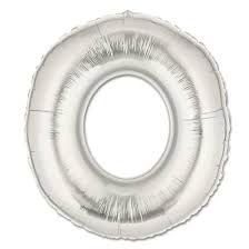 14inch Air-Inflated Letter "O" Foil Balloon