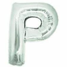 14inch Air-Inflated Letter "P" Foil Balloon
