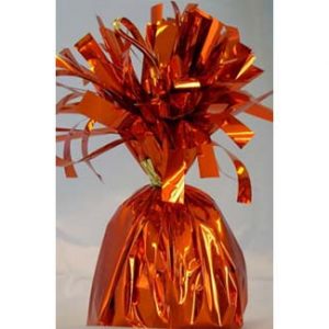 Orange Mylar Balloon Weight
