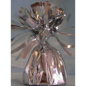 Silver Mylar Balloon Weight
