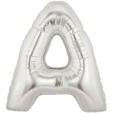 14inch Air-Inflated Letter "A" Foil Balloon