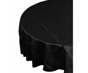 Black Round Tablecover