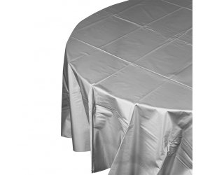 Silver Round Tablecover