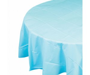 Pastel Blue Round Tablecover
