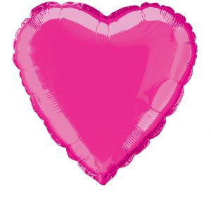 Hot Pink Hearts Foil Balloon