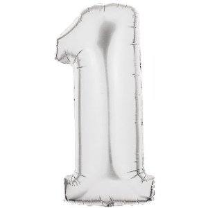 Number 1 Megaloon-Silver
