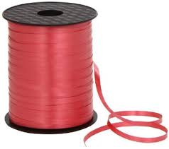Red Balloon Ribbon Spool