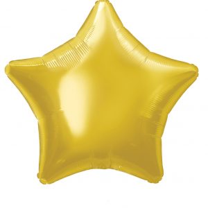 Gold star foil balloon