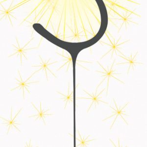 3rd Happy Birthday sparkler candle