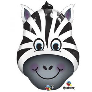 Jungle Party Zebra supershape balloon