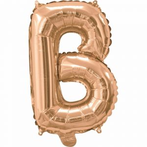 14inch Air-Inflated Letter "B" Rose Gold  Foil Balloon