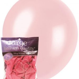 25 pk 30cm Pearl Pink Latex Balloons