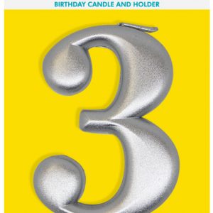 3 Silver Candle