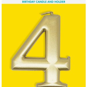 4 Gold Candle