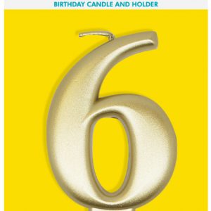 6 Gold Candle