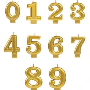 Numeral Candle Gold