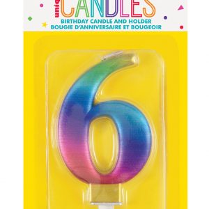 6 Rainbow Candle