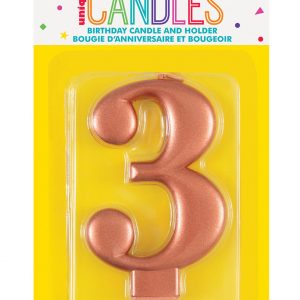 3 Rose Gold Candle