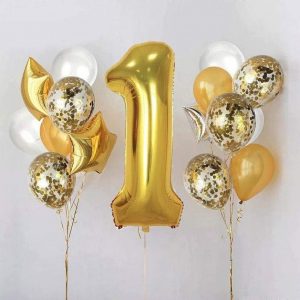 Confetti Star Bunch + Number