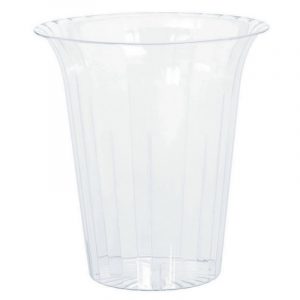 Flared Cylinder Plastic Clear Medium