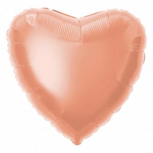 Rosegold heart foil balloon