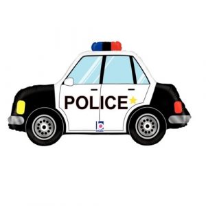 Police Car Super Shape Foil Balloon