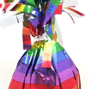 Rainbow Mylar Balloon Weight