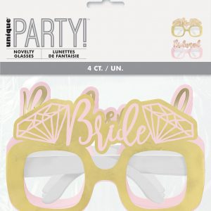 Bride to be foil party glasses 4pk