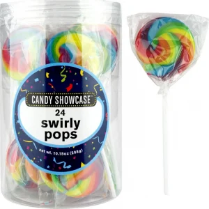 Swirly Pops Rainbow 24pk