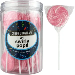 Swirly Pops Pink 24pk