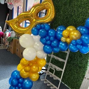 2metre Balloon Garland with Masquerade Foil Supershape