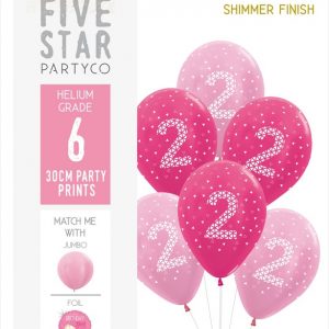 2nd Birthday (Pink) 6pk
