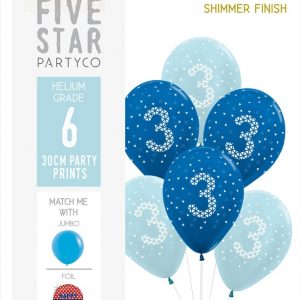 3rd Birthday (Blue) 6pk