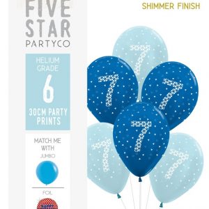 7th Birthday (Blue) 6pk