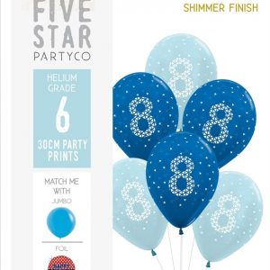 8th Birthday (Blue) 6pk