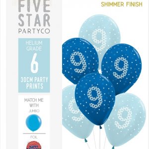 9th Birthday (Blue) 6pk