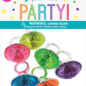 Large Gem Rings 6pk