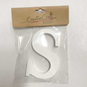 Craft Wood Letter "S"