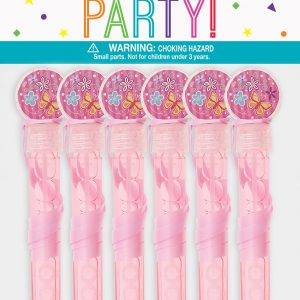 Pink Bubble Wand 6pcs