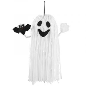 FRINGE FRIENDS GHOST PROP HANGING DECORATION FABRIC & FOIL FRINGE