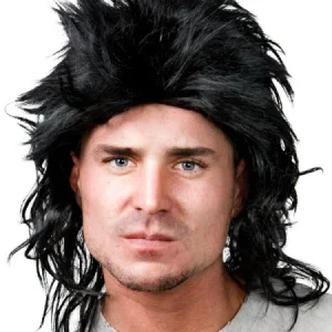 Mullet Black Wig