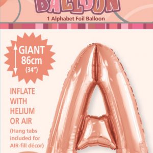 Letter A Megaloon-Rose Gold