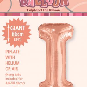 Letter I Megaloon-Rose Gold