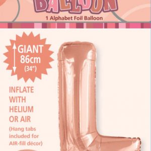 Letter L Megaloon-Rose Gold