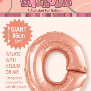 Letter O Megaloon-Rose Gold