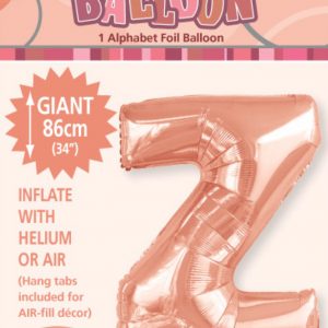 Letter Z Megaloon-Rose Gold