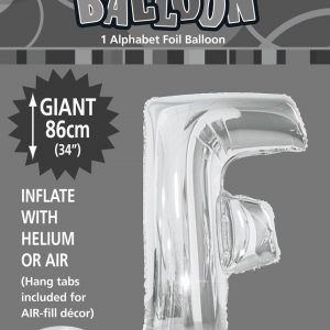 Letter F Megaloon-Silver