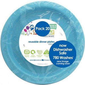 Dinner Plate Light Blue 20pk 230mm