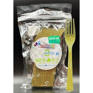 Gold Heavy Duty Forks 20pk 190mm